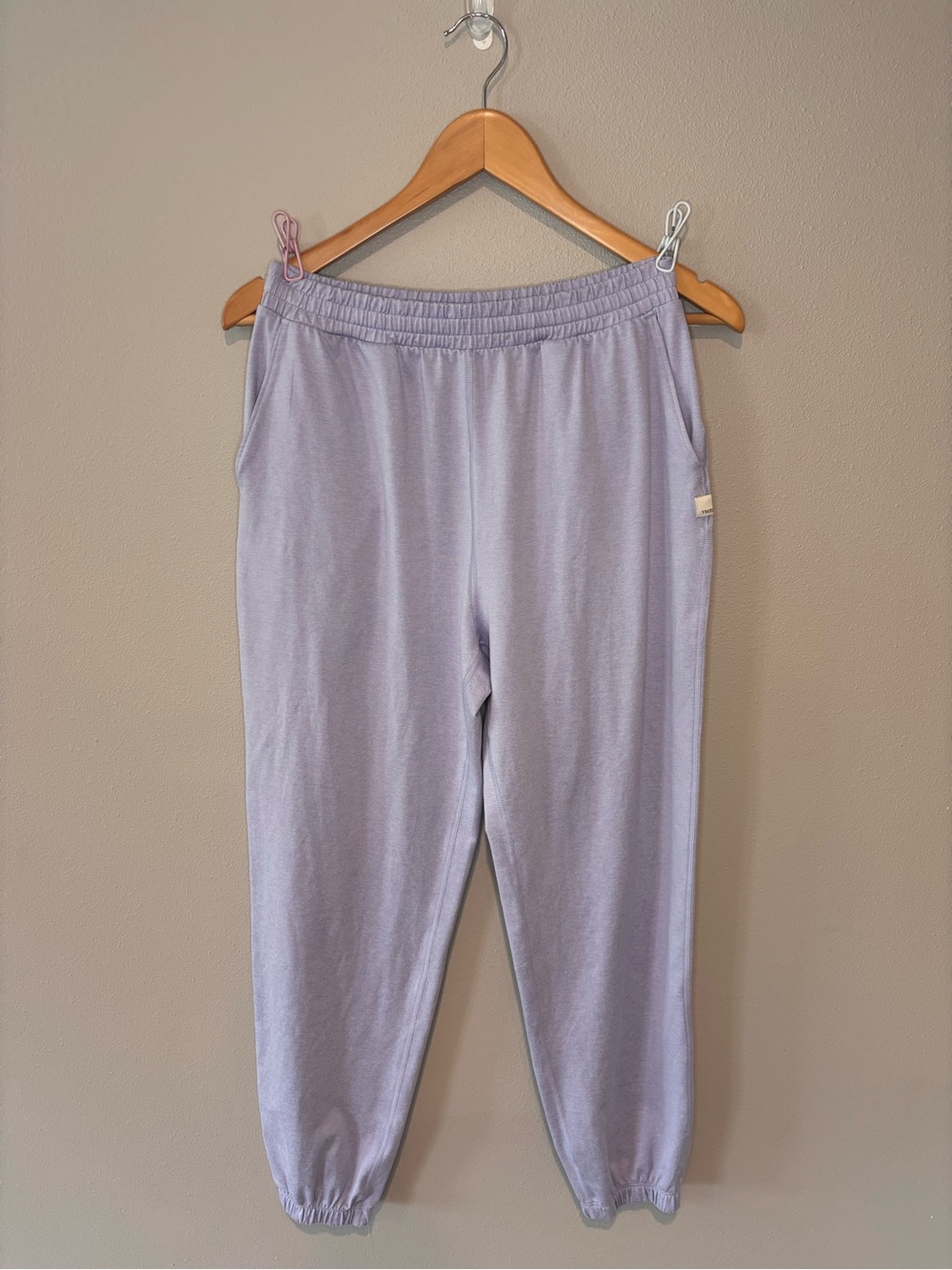 Vuori Lavender Elastic-Waist Joggers
